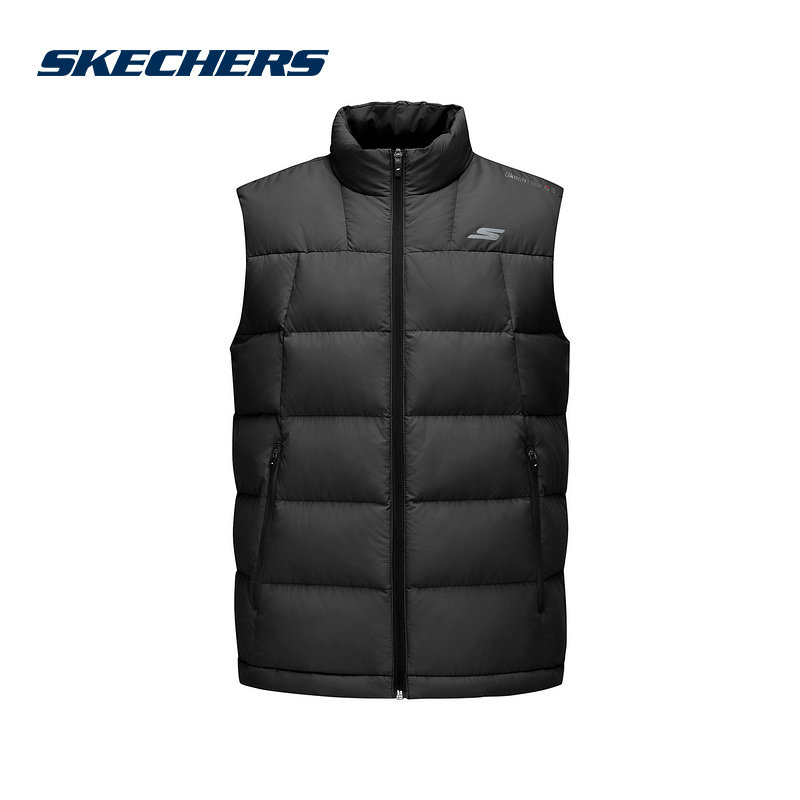 斯凯奇运动2025冬男羽绒背心 P425M013-0018