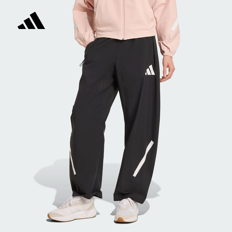 adidas阿迪达斯官方运动2025秋女梭织长裤 KE4875