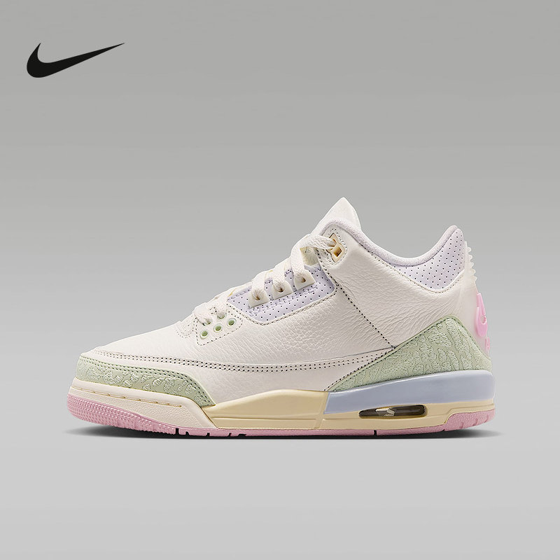 NIKE耐克童鞋女鞋Air Jordan 3 复刻大童爆裂纹运动鞋 IF4758-100