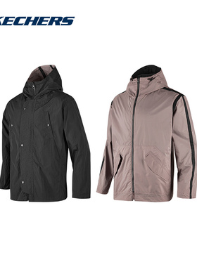 斯凯奇运动2025秋中性连帽外套 P324U010-0018