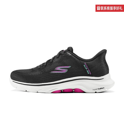Skechers斯凯奇2025春季女鞋轻质柔软绑带休闲运动鞋 125259-B