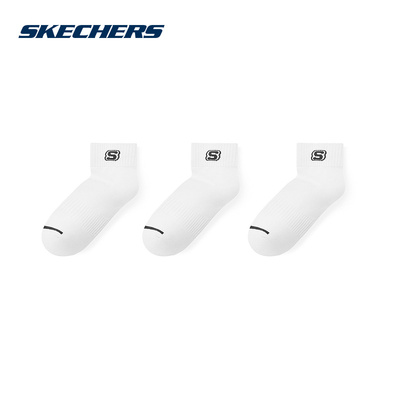 SKECHERS斯凯奇运动2025夏男短袜 L125M084-0395