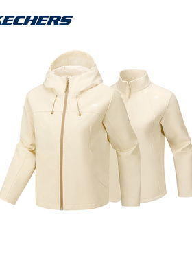 斯凯奇运动2025冬女梭织外套 P425W177-001J