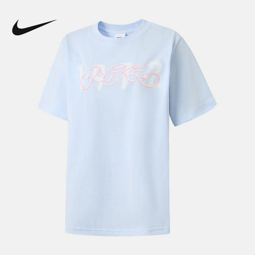 NIKE耐克夏季女子T恤棉质透气宽松垂坠感短袖针织衫 IR7559-411