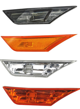 适用十代思域叶子板灯罩改装美版示宽灯黄色熏黑思域翼子板转向灯