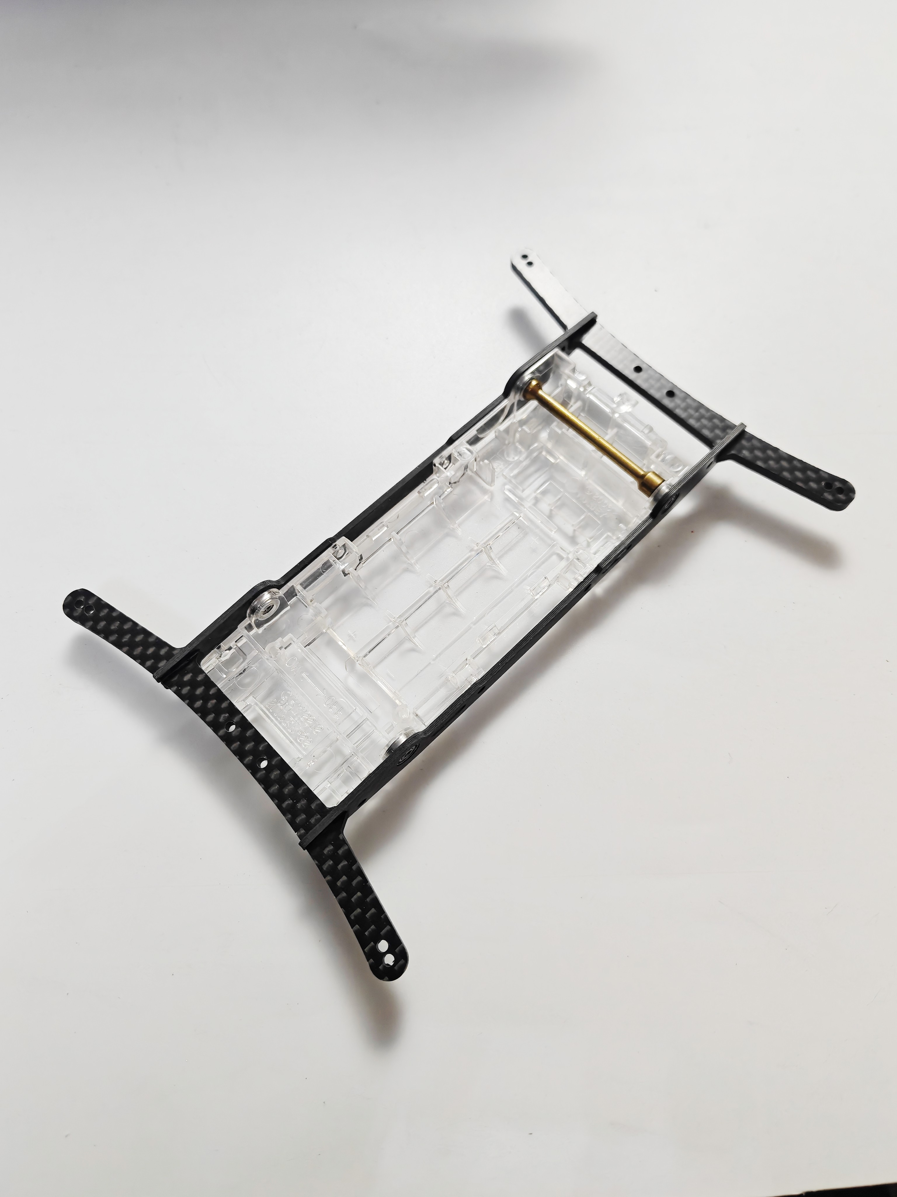 奥迪双钻四驱车改装配件 正跑碳纤维护架新版 适配奥迪竞速底盘