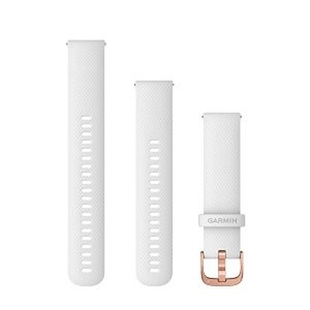 佳明GarminMove 3/Luxe/Style白色硅胶表带/腕带 玫瑰金表扣/20mm