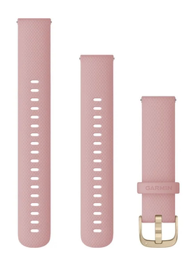 佳明GarminMove 3S Captain Marvel Rey玫瑰色硅胶表带金色扣18mm