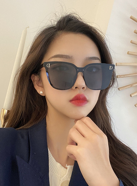 2024新款无边框黑色墨镜女