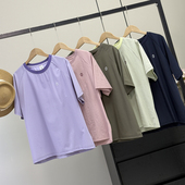 大厂订单 轻薄透气速干后背镂空网眼跑步健身户外情侣短袖 T恤夏