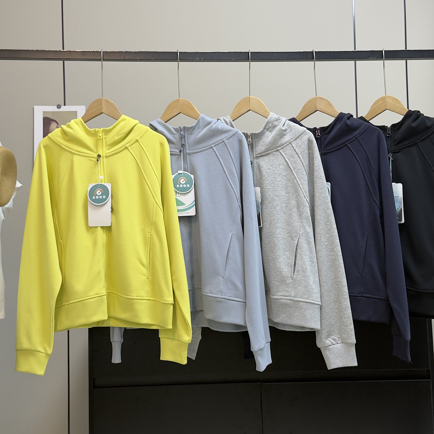 LU系列高货！简约百搭新疆棉宽松显瘦运动连帽开衫卫衣毛圈秋外套