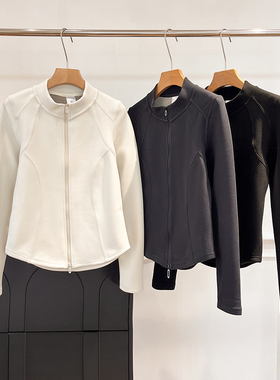 全包边！升级版~LU风修身小蛮腰秋冬蓄热保暖石墨烯双拉链短外套