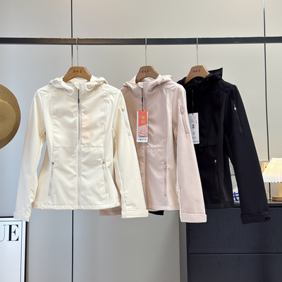 城市户外软壳冲锋衣！秋冬修身小蛮腰防风防水徒步骑行登山服外套