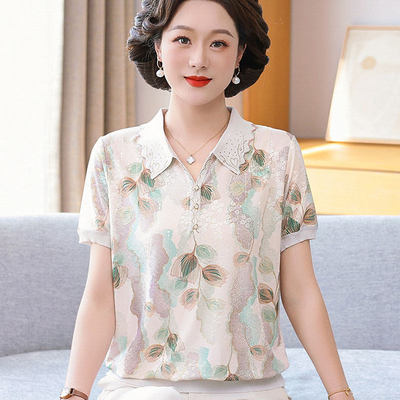 新款妈妈装2026夏季短袖