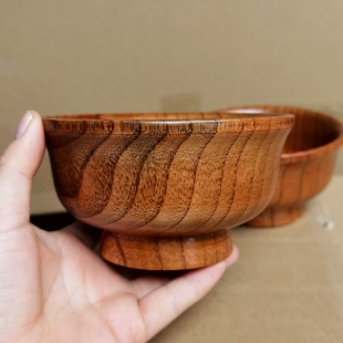 天然酸枣木碗藏式奶茶碗实木碗大小号汤碗反边油酥碗面碗蒙古饭碗