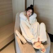 小个子简约慵懒风休闲时尚 两件套 新款 加绒宽松连帽卫衣高腰阔腿裤