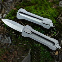 Titanium alloy EDC knife, multi-functional portable D2 steel pocket knife, sliding knife, window-breaking tool, quick-release DIY tool knife thumbnail 5