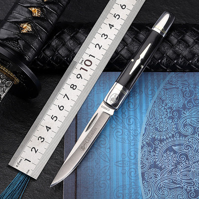 户外便携男女防身锋利木柄瓜果刀