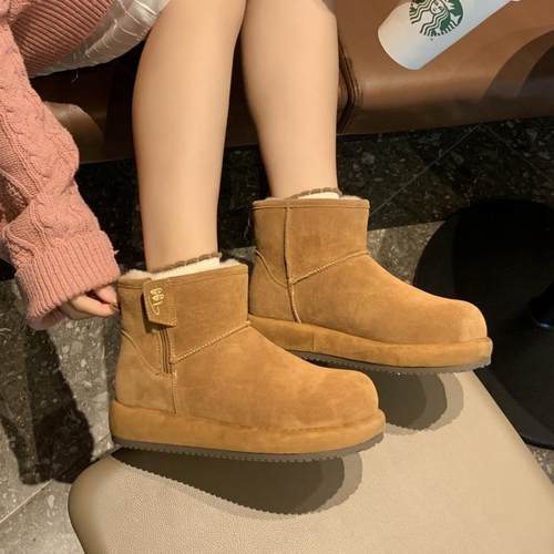 TGG团呱呱雪地靴女款新款U棉鞋