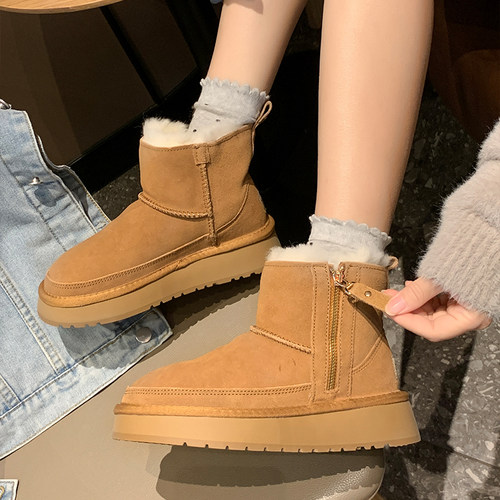 TGG团呱呱雪地靴女款新款U棉鞋