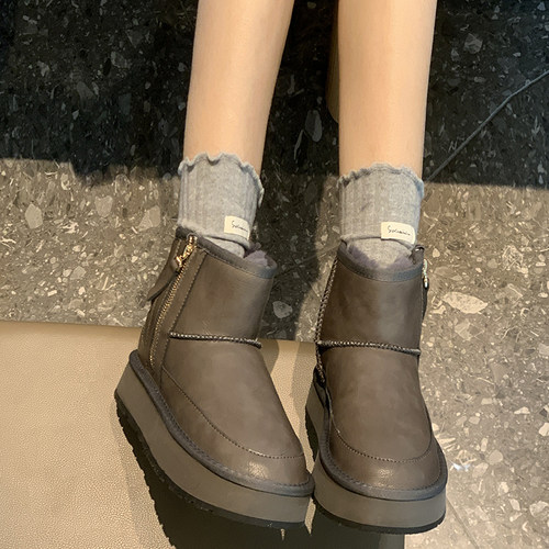 TGG团呱呱雪地靴女款新款U棉鞋