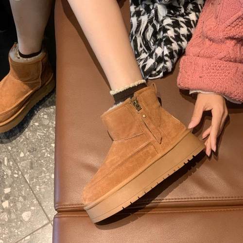 TGG团呱呱雪地靴女款新款U棉鞋