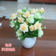 仿真假花盆栽小摆设卧室装 饰盆景花艺家居客厅假花摆件室内装 饰花