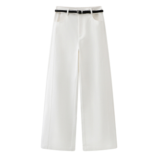 2026春季设计师款小众时尚女装高腰显瘦直筒裤女宽松休闲百搭长裤