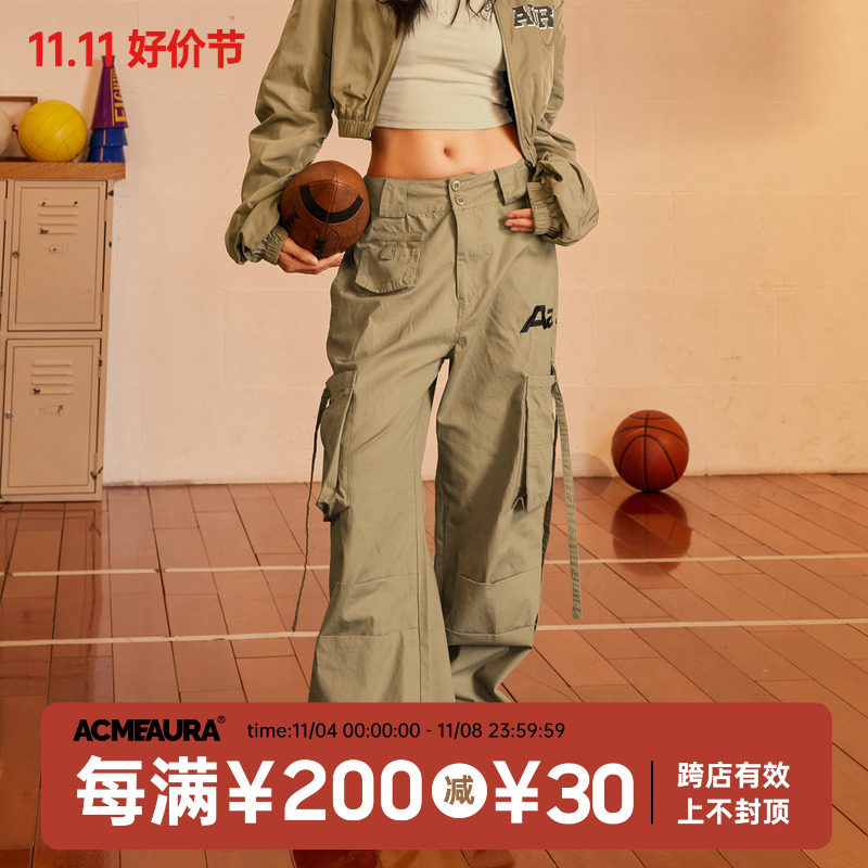 ACMEAURA美式潮牌工装裤辣妹爵士舞街舞裤子设计感夏季薄款休闲裤怎么看?