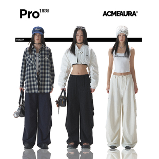 裤 显瘦裤 子美式 ACMEAURA2025新款 子梨型身材裤 工装 松弛感裤 子 美式