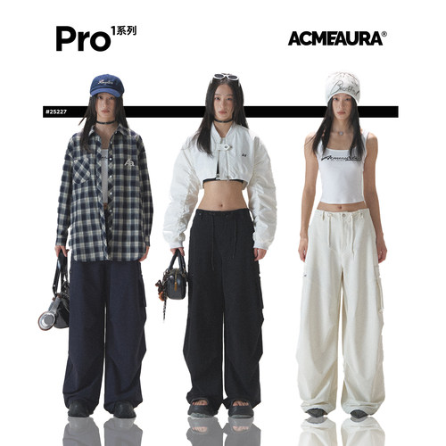 ACMEAURA美式工装裤梨型身材