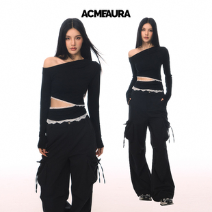 斜肩镂空上衣 3.26 ACMEAURA