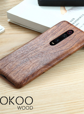 适用于红米K50 Ultra原木质手机壳redmik40保护套纹个性k20pro k30pro