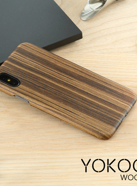 适用于苹果X手机壳实木Foriphone8plus保护套8原木质超薄手感
