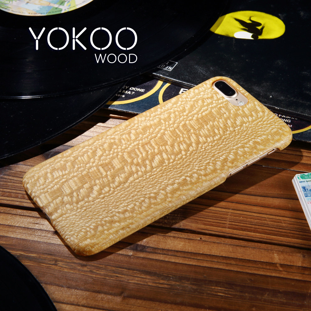 yokoowood适用苹果7超薄木质手机保护套外壳适用于Foriphone7plus防摔