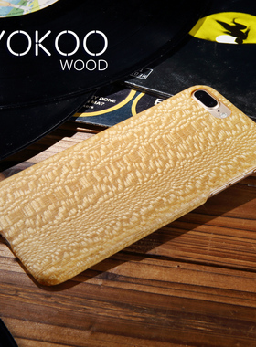 yokoowood适用苹果7超薄木质手机保护套外壳适用于Foriphone7plus防摔
