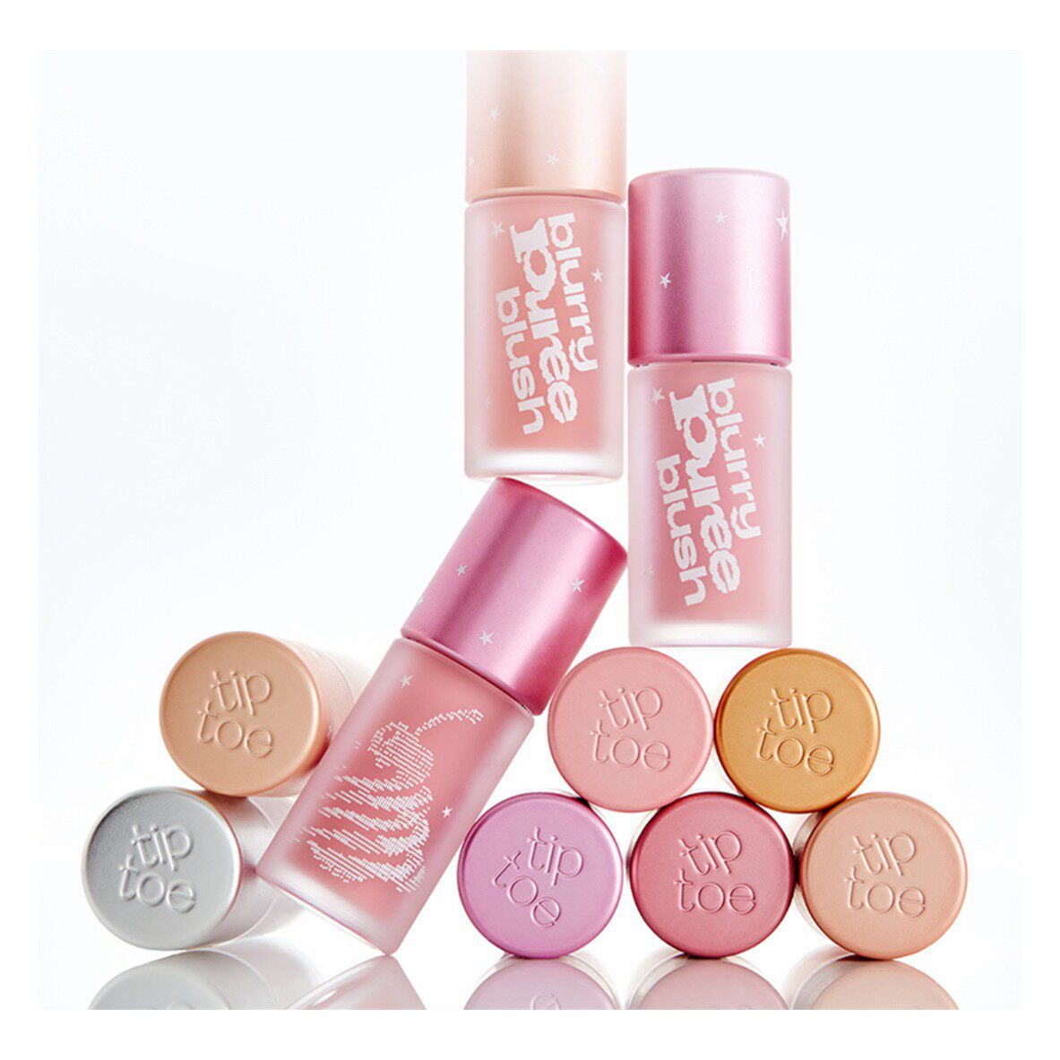 韩国正品tiptoe液体腮红 腮红膏霜泥哑光雾面 blurry puree blush