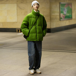 NBN/ 立领日系复古羽绒服厚外套cityboy情侣小个子女生保暖夹克冬