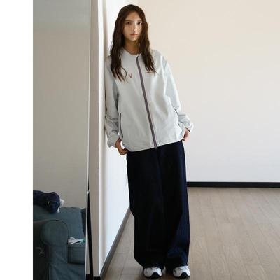 NBN立领运动风复古情侣潮牌外套