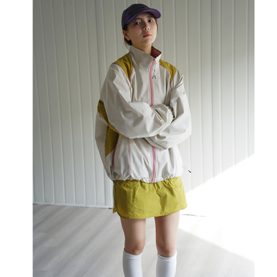 NBN立领拼接撞色户外风衣夹克春