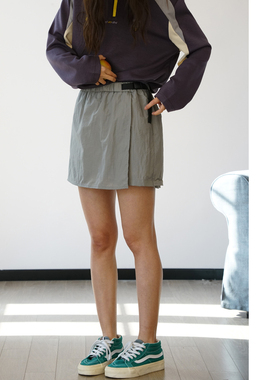 NBN夏款户外工装裙子女山系小个子a字百搭徒步防走光短裙伞裙裤裙