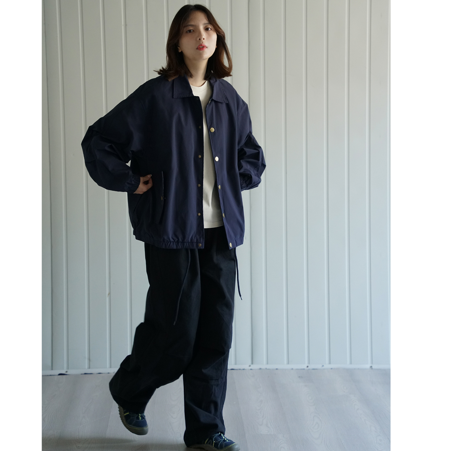 NBN单排扣秋装教练夹克情侣外套