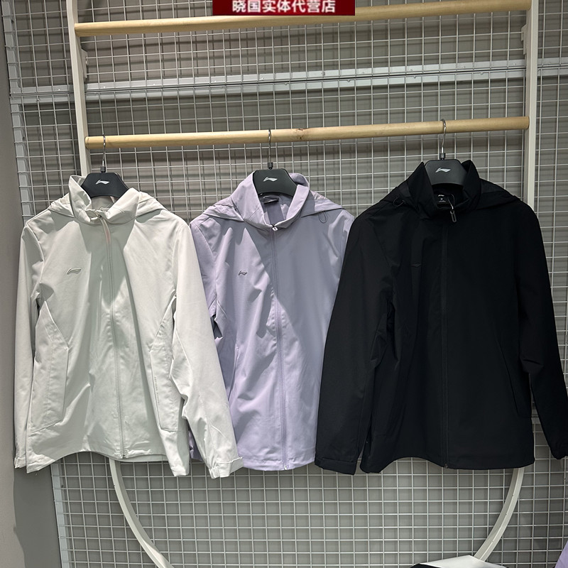 李宁运动风衣女子防泼水外套