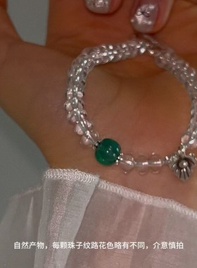 925银手链 JIUJIU【空灵】手工气质轻奢时尚百搭复古清新精致白水