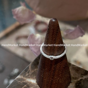 通勤百搭简约戒指装 超百搭素圈 饰品女0314 JIUJIU 925银戒指