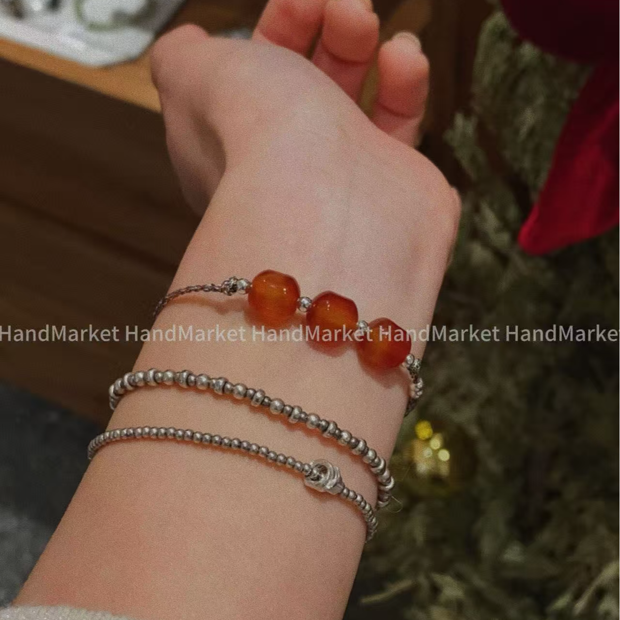 925银手链 JIUJIU【冰糖葫芦本本红绳 】手工气质轻奢百搭小众011,饰品/流行首饰/时尚饰品新,手链,淘宝优惠券,粉丝福利购,淘宝优惠卷