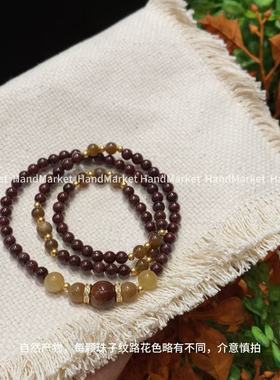 925银手链 JIUJIU【糖心风暴多圈复古手串】百搭时尚复古小众手串