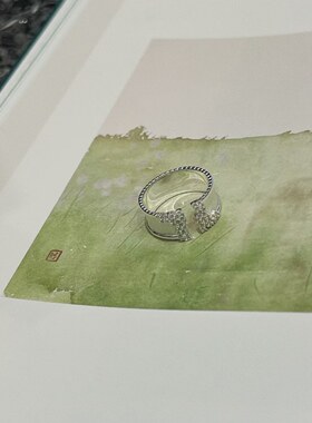 925银戒指 JIUJIU【繁星 】手工时尚百搭复古气质小众银戒素款