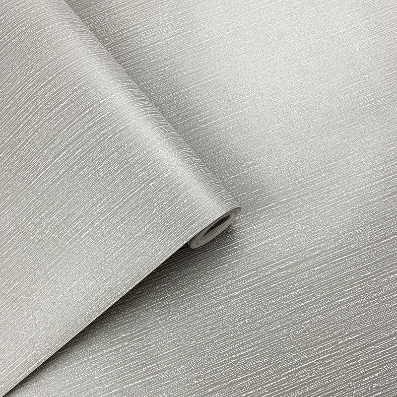 深灰色细条竖纹简约素色现代家居壁纸 卧室客厅酒店电视背景墙纸