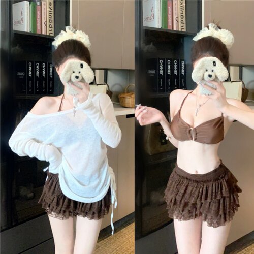 泳衣女新款辣妹比基尼罩衫